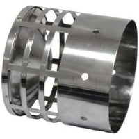 Terminale scarico fumi tubo caldaia stufa a pellet legna d.80 ac