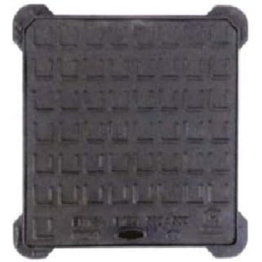 Tombino chiusino telaio con coperchio ghisa 40x40 cm b125 luce 3