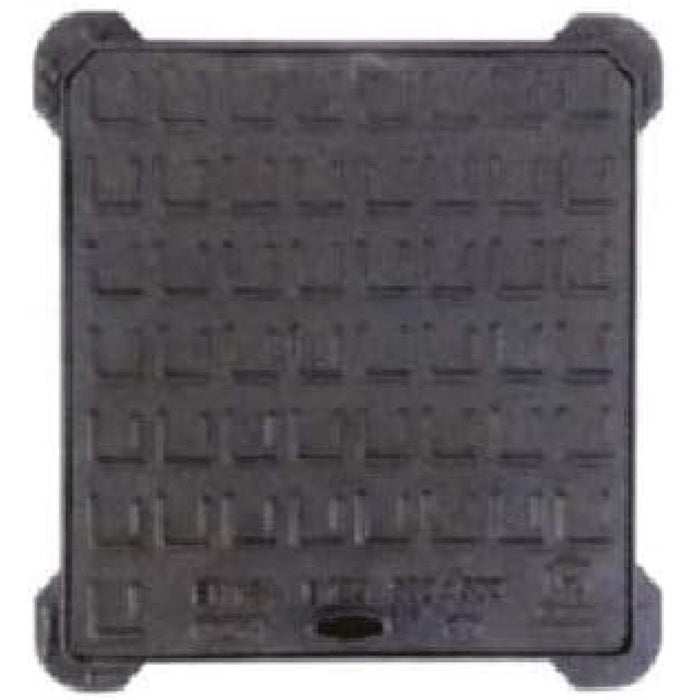 Tombino chiusino telaio con coperchio ghisa 40x40 cm b125 luce 3