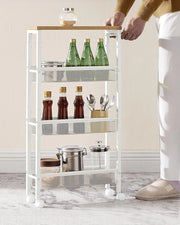 Mobile organizzatore per cucina, piastra, organizzatore, 13 x 45,5 x 77 cm