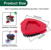 Accessori per mop a rotazione per uso domestico, set di 2 accessori a forma di triangolo per pulizia di pavimenti