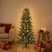 Albero di Natale artificiale con palline 150 cm 150 LED 3466140