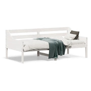 Letto singolo | Letto per adulti | Dormeuse senza Materasso Bianca 90x190 cm Legno Massello Pino