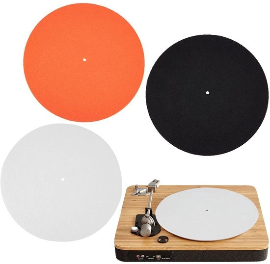 Matrice Antislip per Dischi da 30,6 cm - Set da 3 - Protezione per Dischi da Vinile - Materiale Veltro - Antistatico