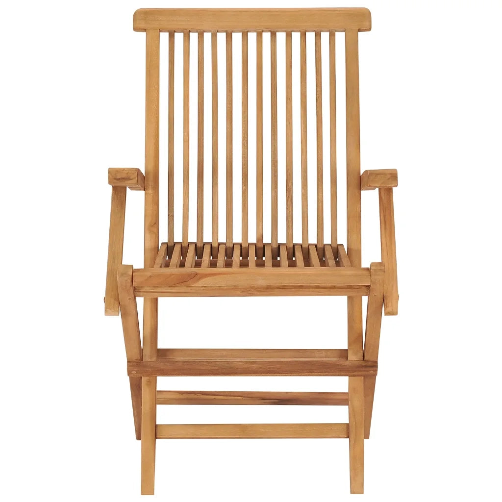 Sedie da Giardino con Cuscini Bianco Crema 4pz Massello di Teak cod mxl 14701
