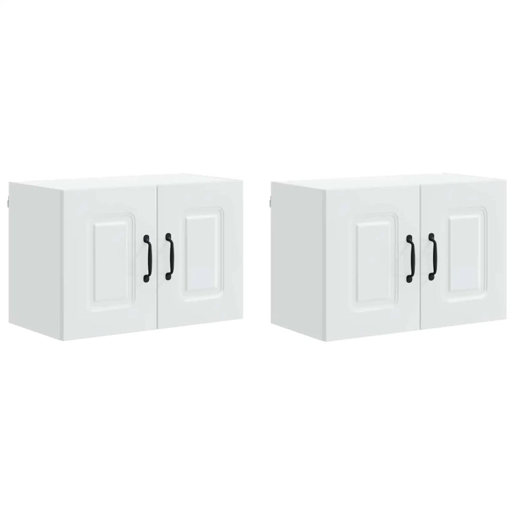 Mobile da cucina 2 pz-Set di 2 Armadio da cucina Bianco 60 x 31 x 40 cm Legno multistrato 345061