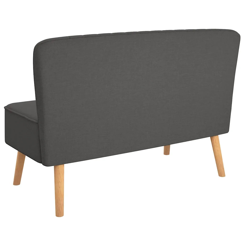 Divano-Sofa-Divanetto in Tessuto 117x55,5x77 cm Grigio Scuro