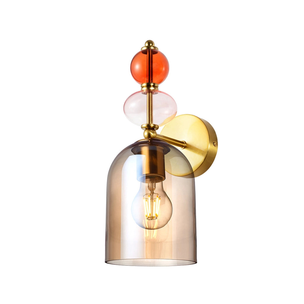 Applique Art Déco ambra ovale E27 Tropea Light Prestige