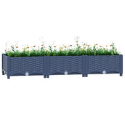 Fioriera Rialzata 120x40x23 cm in Polipropilene 310399
