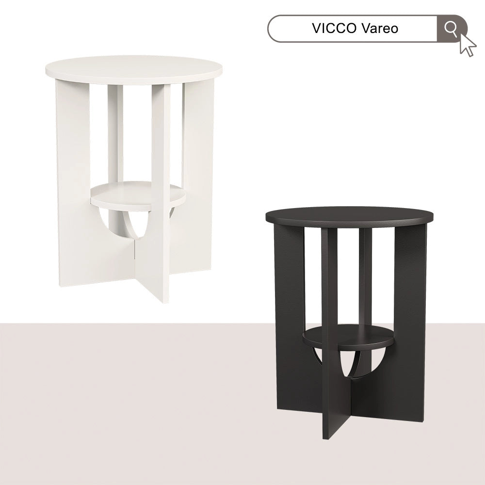 Vicco Tavolino da salotto Nero 40 x 40 cm