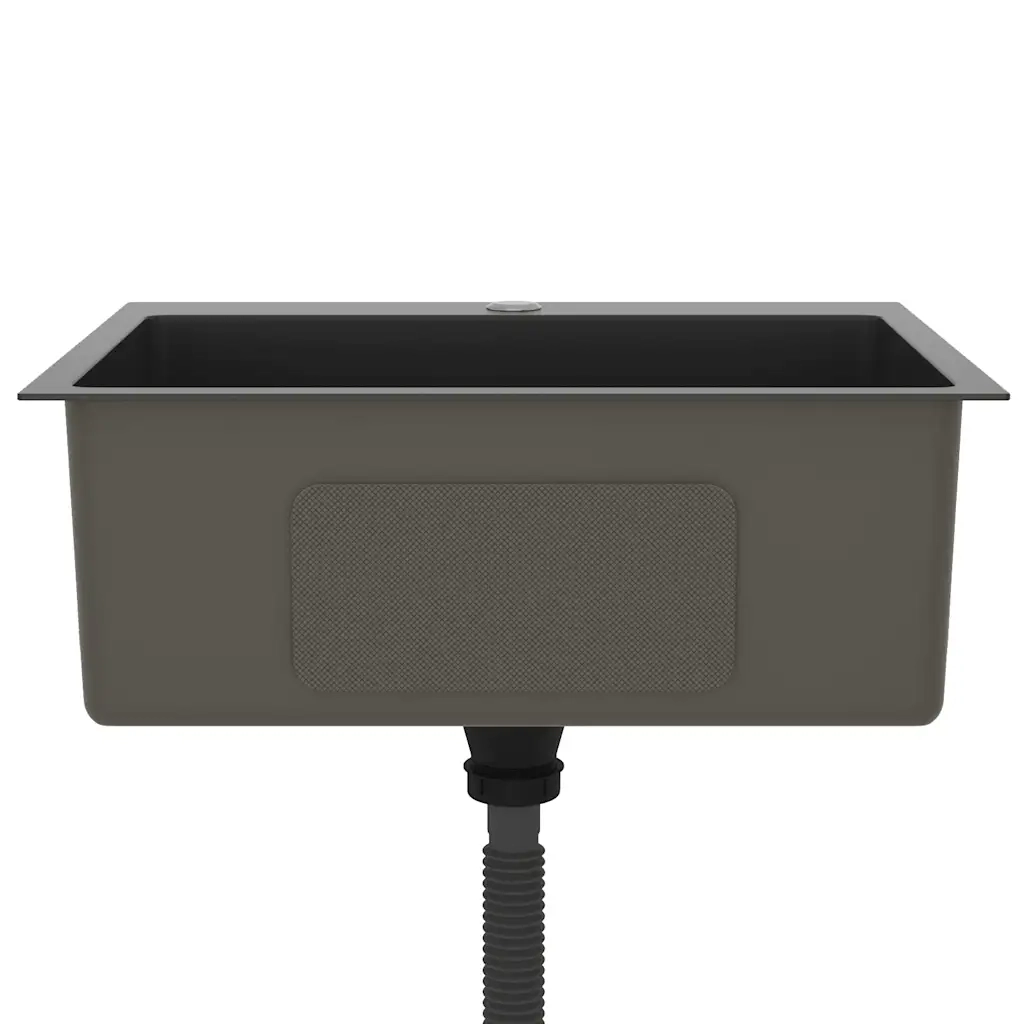 Lavello da Cucina Lavorato a Mano Nero Acciaio Inox cod mxl 54175