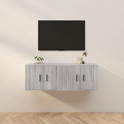 Mobili Porta TV a Parete 2 pz Grigio Sonoma 57x34,5x40 cmcod mxl 100748