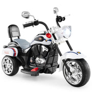 Moto elettrica scooter chopper 91 x 48 x 64 cm 3 ruote faro luminoso stabile stile moderno in bianco e nero PP 20_0012892