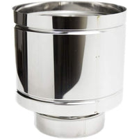 Zinco group fumaiolo a botte 4 venti inox base tonda innesto m m