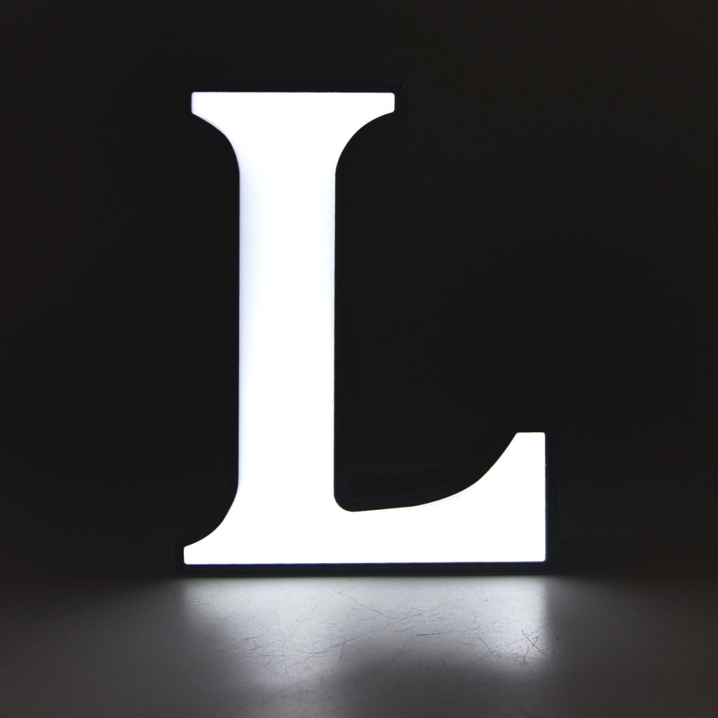 DECORAZIONE LUMINOSA LED A BATTERIA LETTERA L - IDEALE PER EVENTI COMPLEANNI E DECORAZIONI PER LA CASA