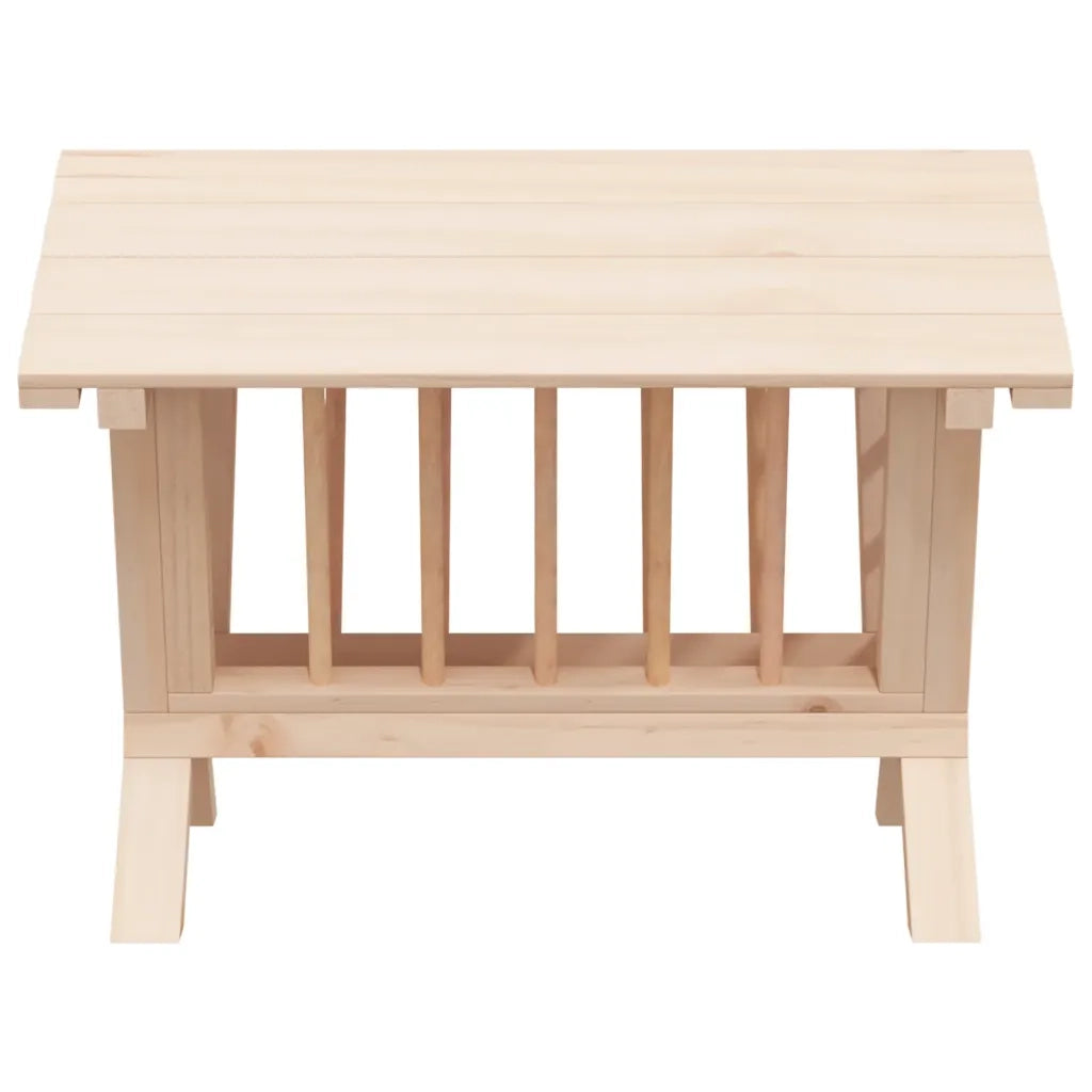 Mangiatoia per Conigli 44x33x33 cm in Legno Massello di Abete 172425