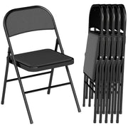 Sedia pieghevole ¨C zephmum ¨C nero, acciaio, similpelle