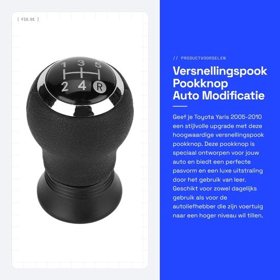 Pompa di Accelerazione di Alta Qualità - Versatilmente Adattabile - Modifica Auto - Adatto per Toyota Yaris 2005-2010 - Materiale ABS/PU Duraturo