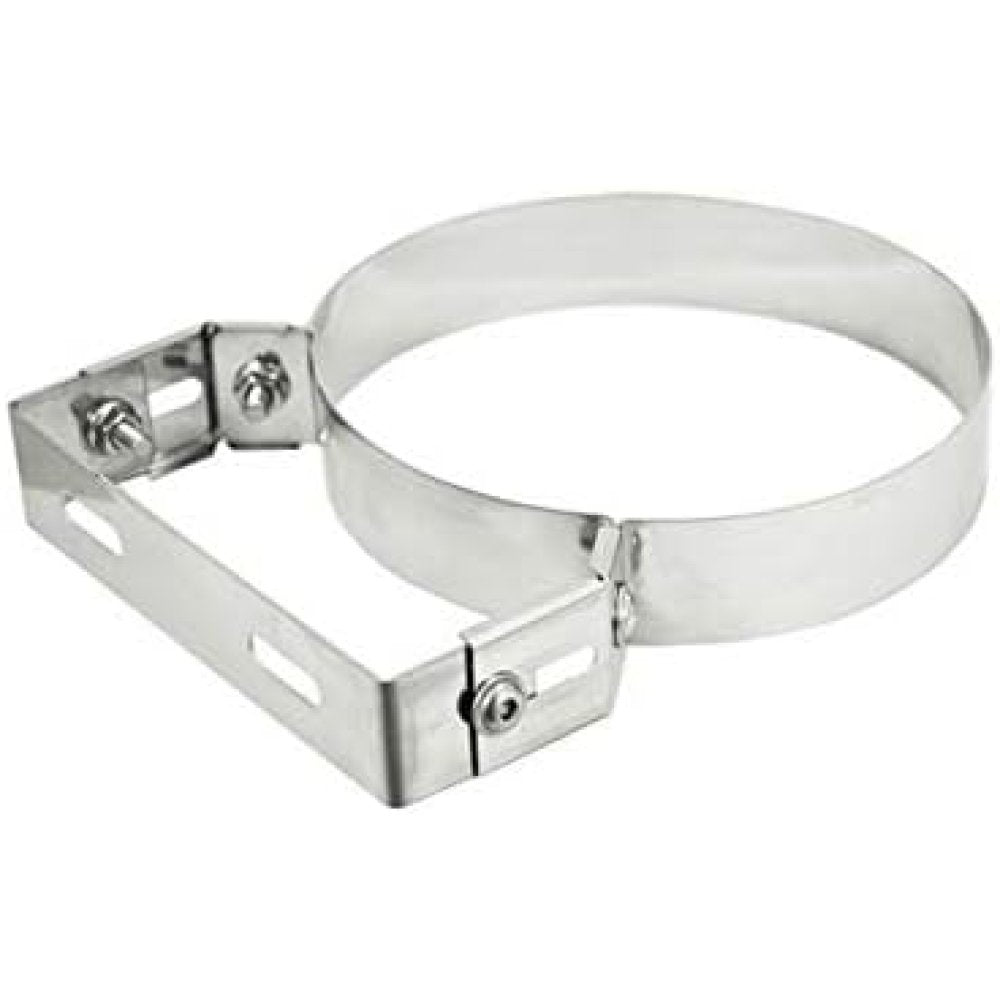 Collare di fissaggio inox regolabile pesante per canna fumaria (