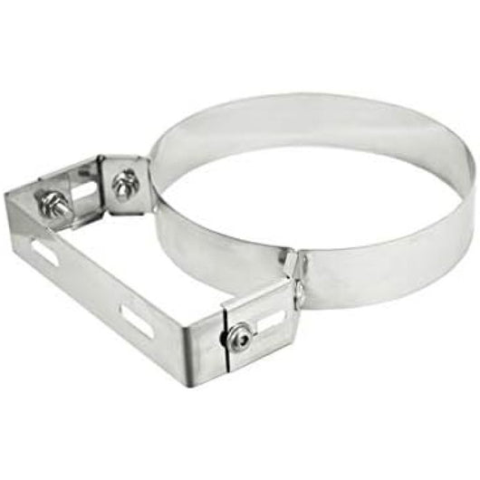 Collare di fissaggio inox regolabile pesante per canna fumaria (