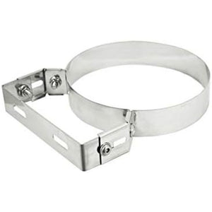 Collare di fissaggio inox regolabile pesante per canna fumaria (