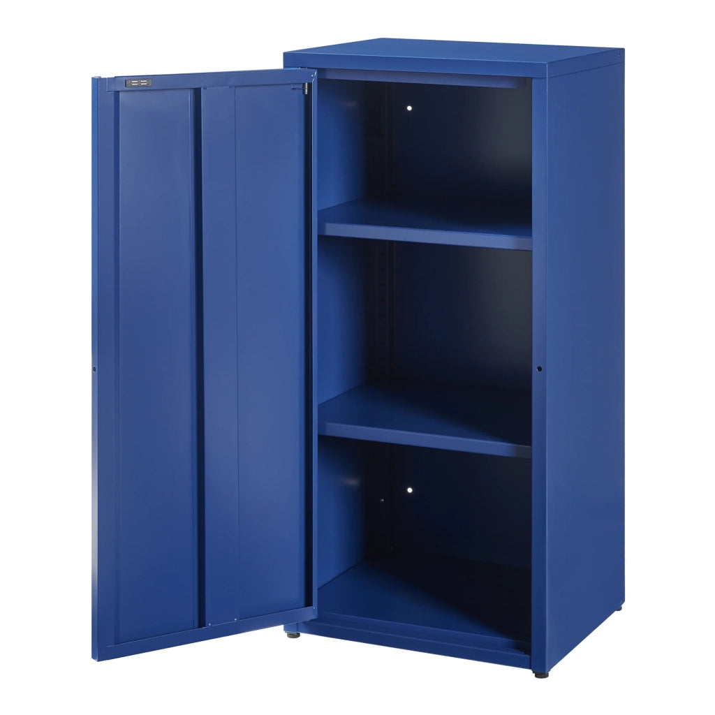 Mobiletto portaoggetti/scaffale 88 x 40 x 35 cm acciaio blu 03_0008901
