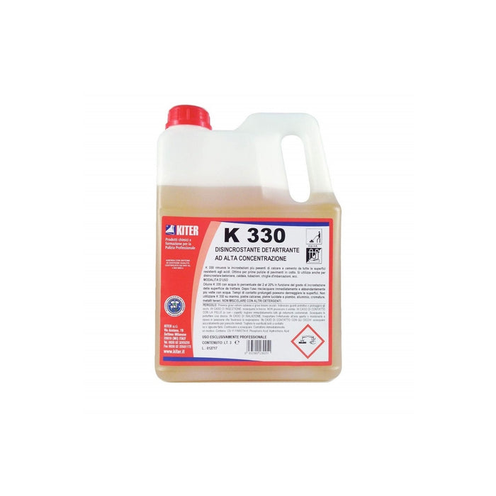K330 3 Kg, Disincrostante Acido Concentrato Rimuove Calce e Cemento | Kiter