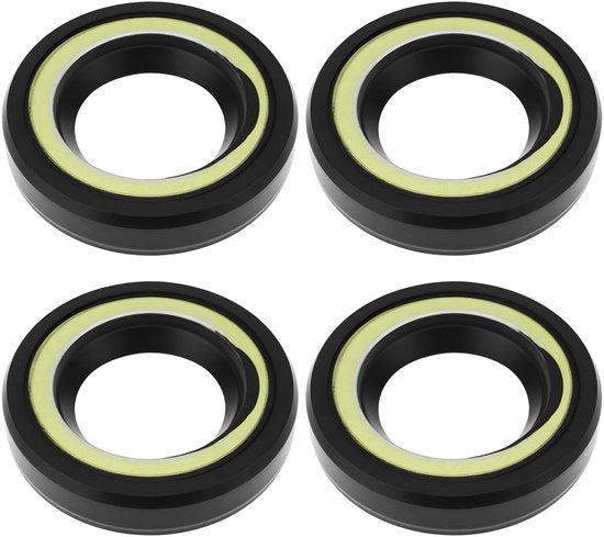 Olio impermeabile a gomma/metallo 17x30x6mm - 4 pezzi - Compatibile con Yamaha 9,9 HP/15 HP - A goccia - Duraturo con gomma/metallo - Prevenzione di perdite d'olio