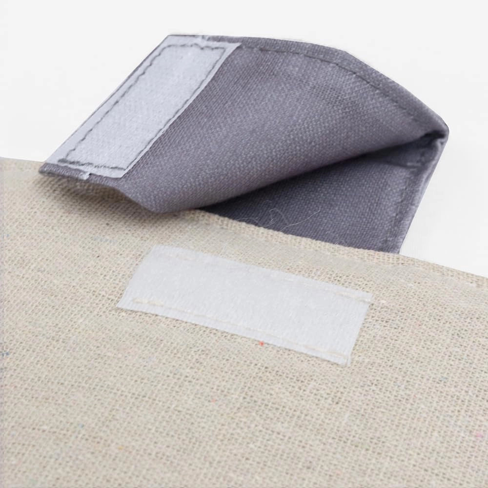 Copriforno Morbido Shabby Chic Cuori Passanti Tessuto Chiusura Velcro Proteggi Forno Cucina Dis.B