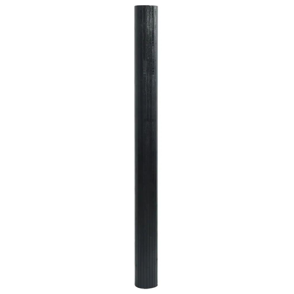 Tappeto Rettangolare Nero 100x400 cm in BambÃ¹