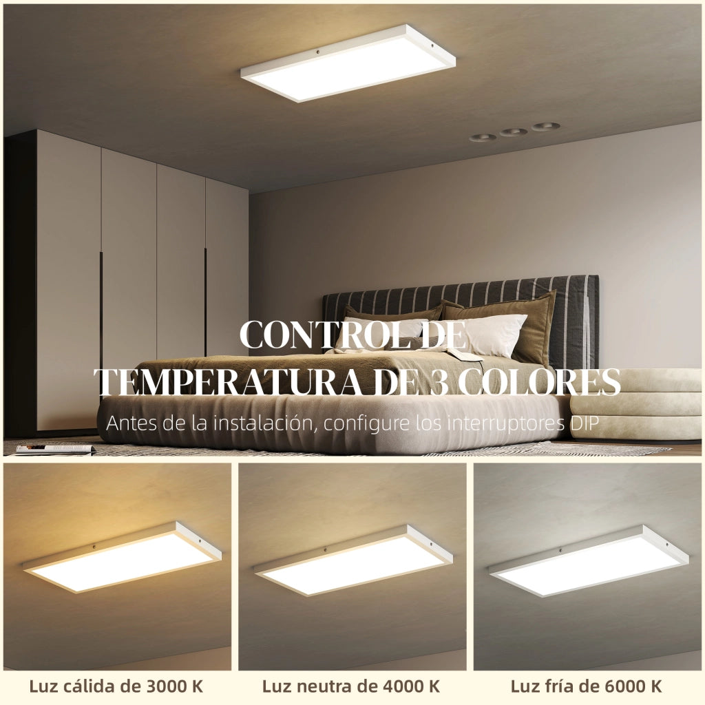 4 Lampade da Soffitto e da Parete Regolabili ¨C zephmum ¨C Bianco 60x30x3,7 cm
