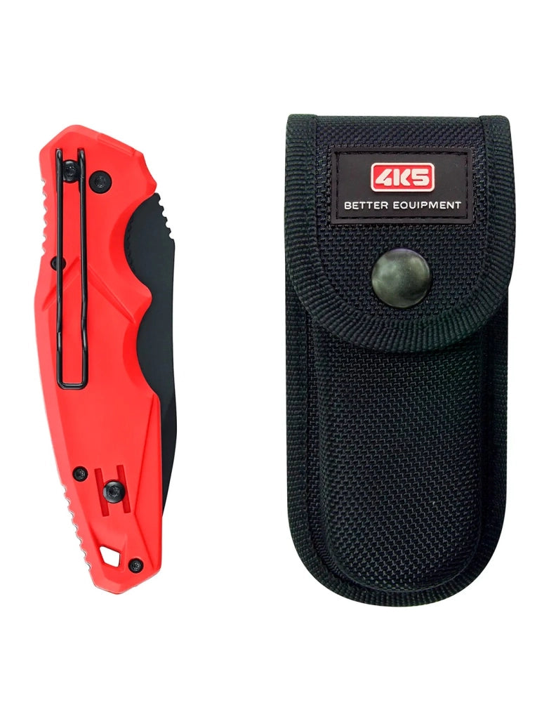 Coltello a serramanico con affilatura della lama in parte liscia e ondulata 4K5 600.100A - TK 100