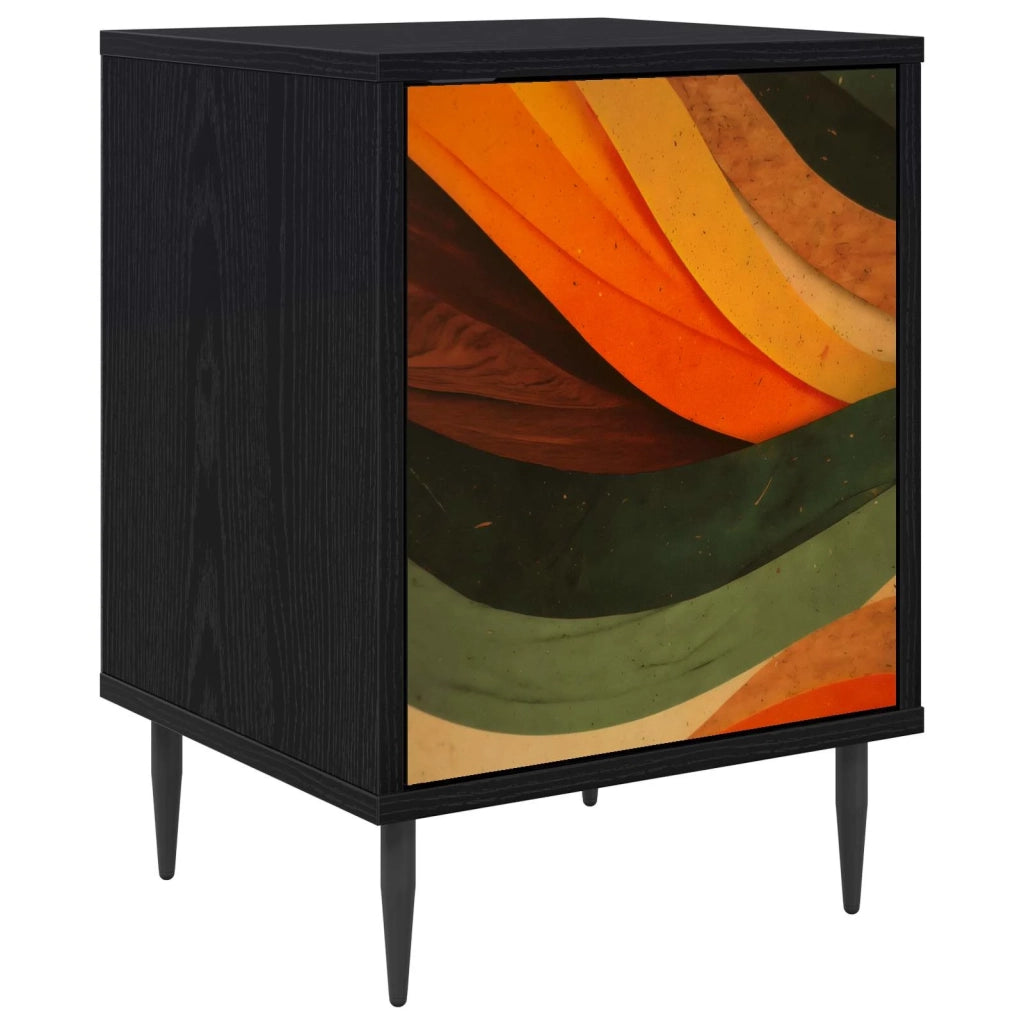 Armadio da Notte BONN Rovere Nero 36 x 33 x 51 cm 8007253