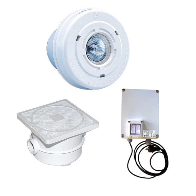 Componenti Del Kit 2 Mini proiettori led Bianco - Per Illuminazione Piscina in Cemento E Liner Numero pezzi: 2