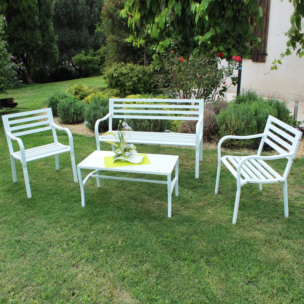 Poltrona da Giardino in Acciaio Acciaio cm 60x80x56 - BRENT