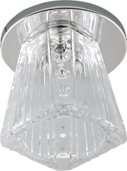 Plafoniera soffitto SK-58 1xG4 cromo vetro Candellux