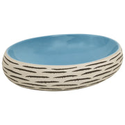 Lavabo da Appoggio Multicolore Ovale 59x40x15 cm Ceramica CFW6282267