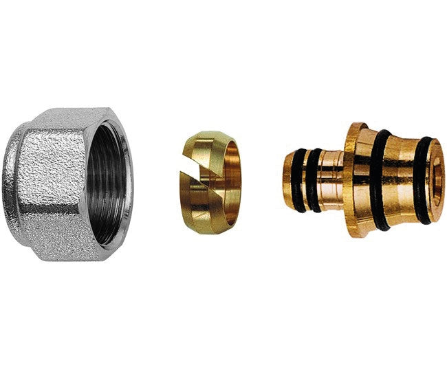 ADATTATORE PER TUBO MULTISTRATO CON CALOTTA ø16X2 MM   FAR RUBINETTERIE