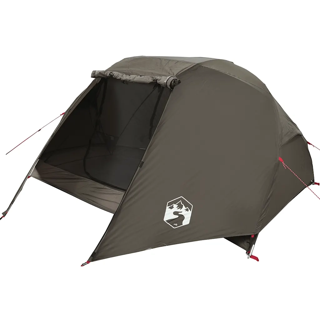 Tenda da Pesca per 5 Persone Marrone Impermeabile