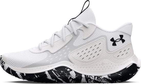 Scarpe da Basket Leggere e Comode 8 US Uomo Unisex - Bianco-Halo Grigio-Nero