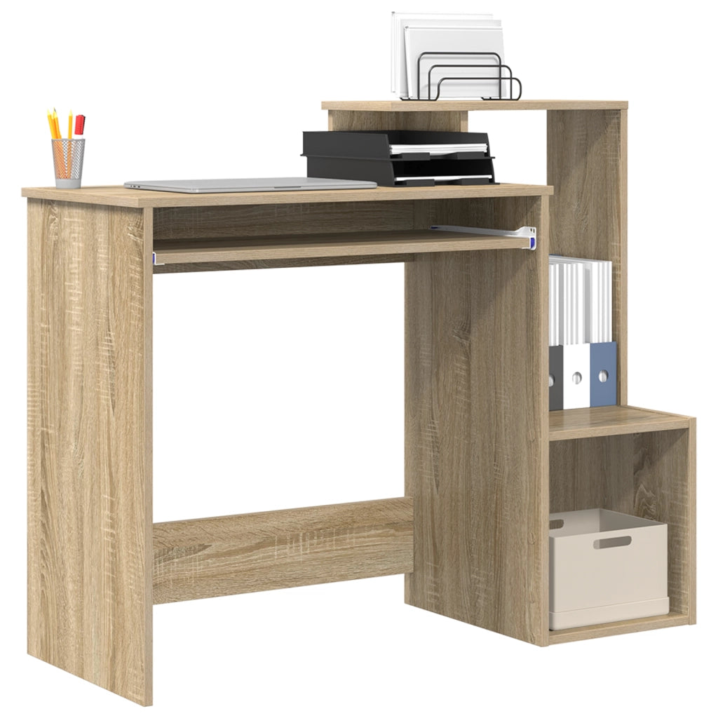 Scrivania in Roverella Roverella MDF con impiallacciatura in rovere
