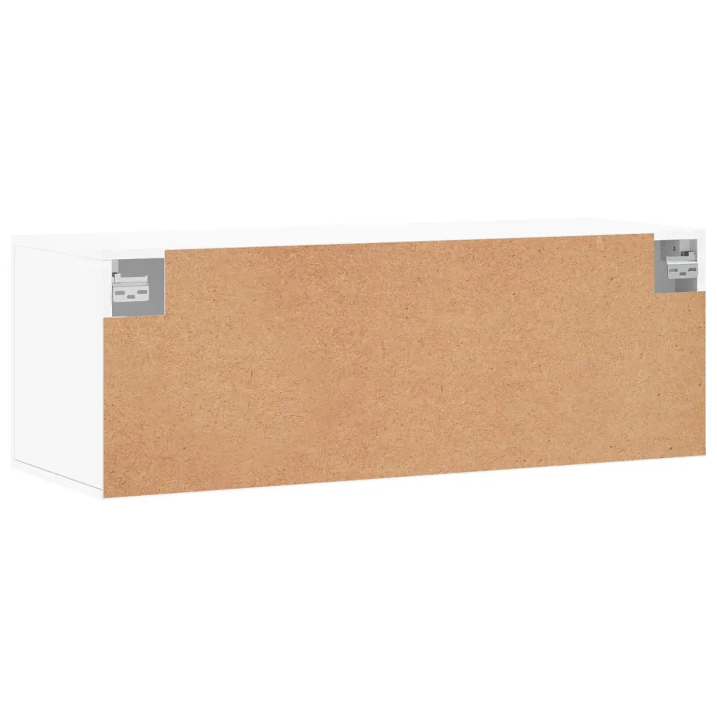 Mobile a Parete Bianco 100x36,5x35 cm in Legno Multistrato 830124