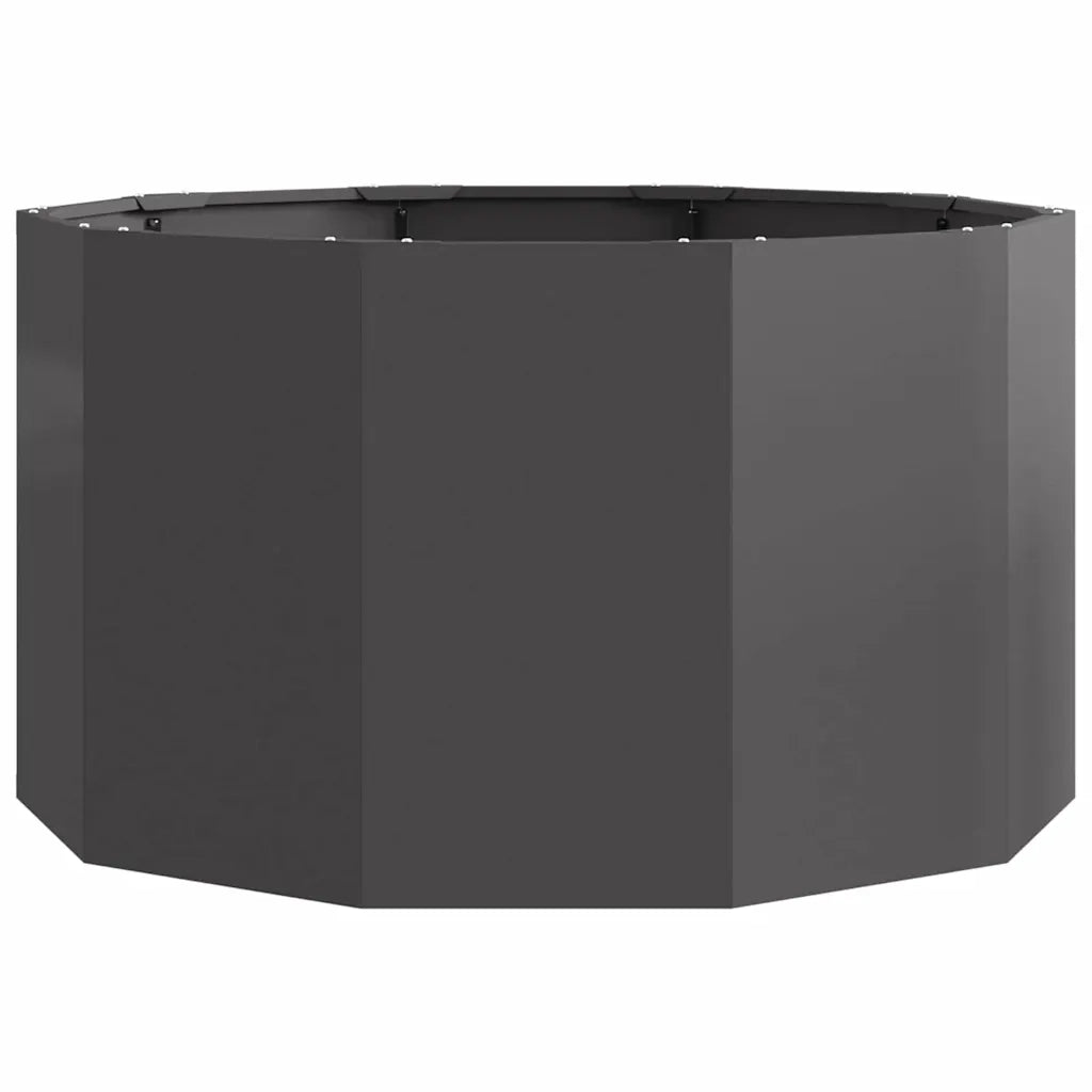 Fioriera Nero 90 x 90 x 50 cm Acciaio 883752