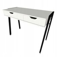 Scrivania da 80x40x90 cm, finitura bianca, ideale per lo studio o la cameretta.