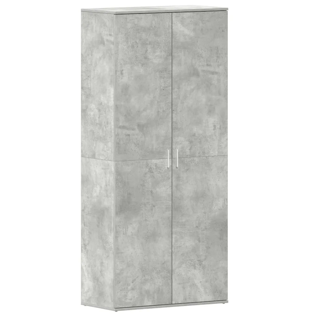 Mobile per scarpe con porta-Scarpiera Grigio cemento 80 x 39 x 178 cm