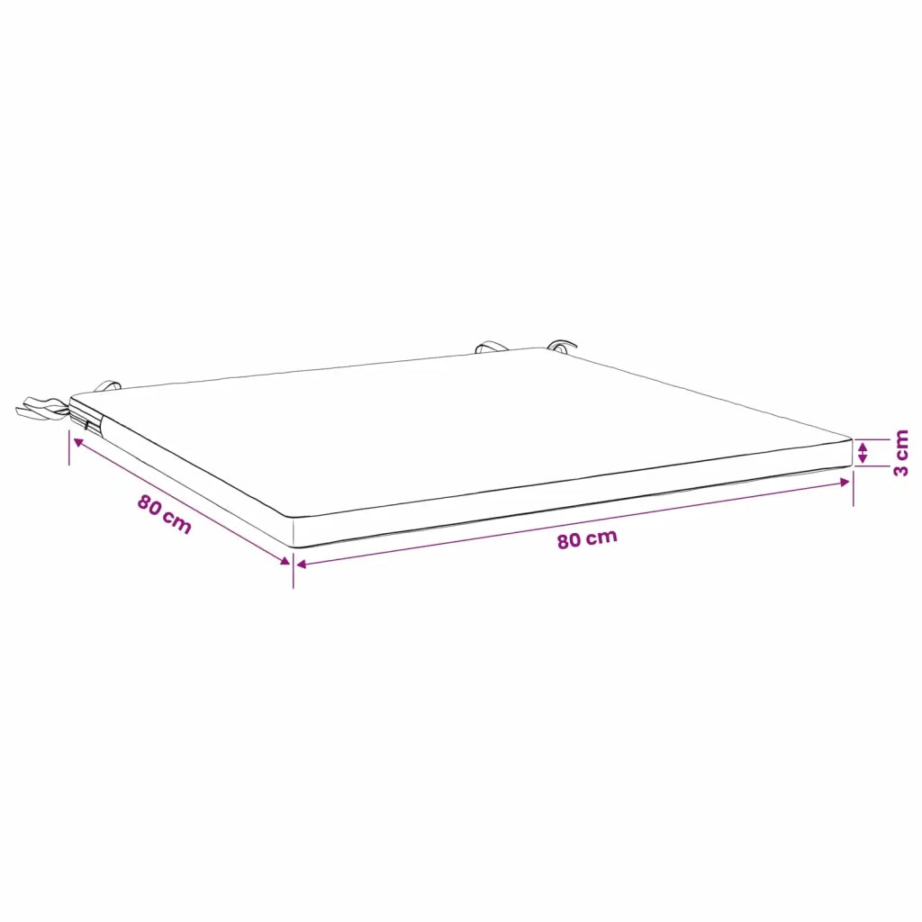 Cuscini per Sedia in 4 Pezzi SOEST 4 pz 100% Poliestere Blu 944944
