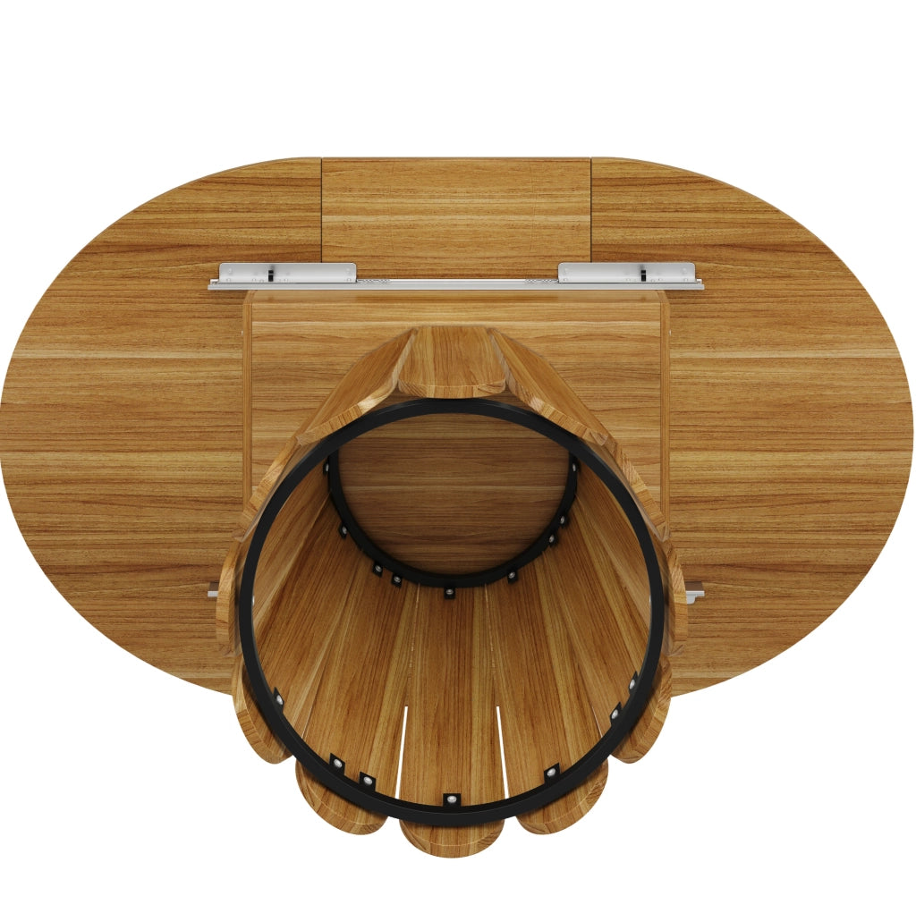 Tavolo da pranzo allungabile 118(158)x118x76.8 cm; MDF e metallo marrone