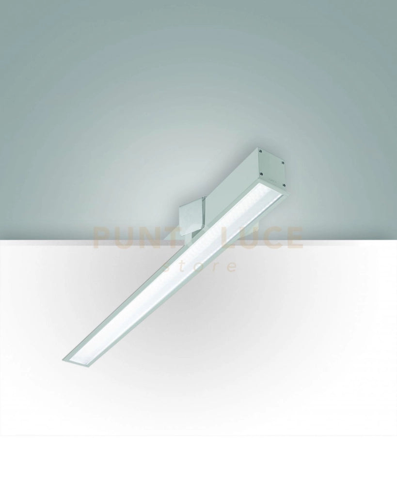 TURNER INCASSO ALLUMINIO 29W 3000K 3470LM PRISMATIC IP40 100CM DIMMERABILE DALI