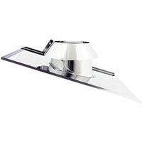 Faldale inclinato inox 6 decimi aisi 304 per canna fumaria (80mm