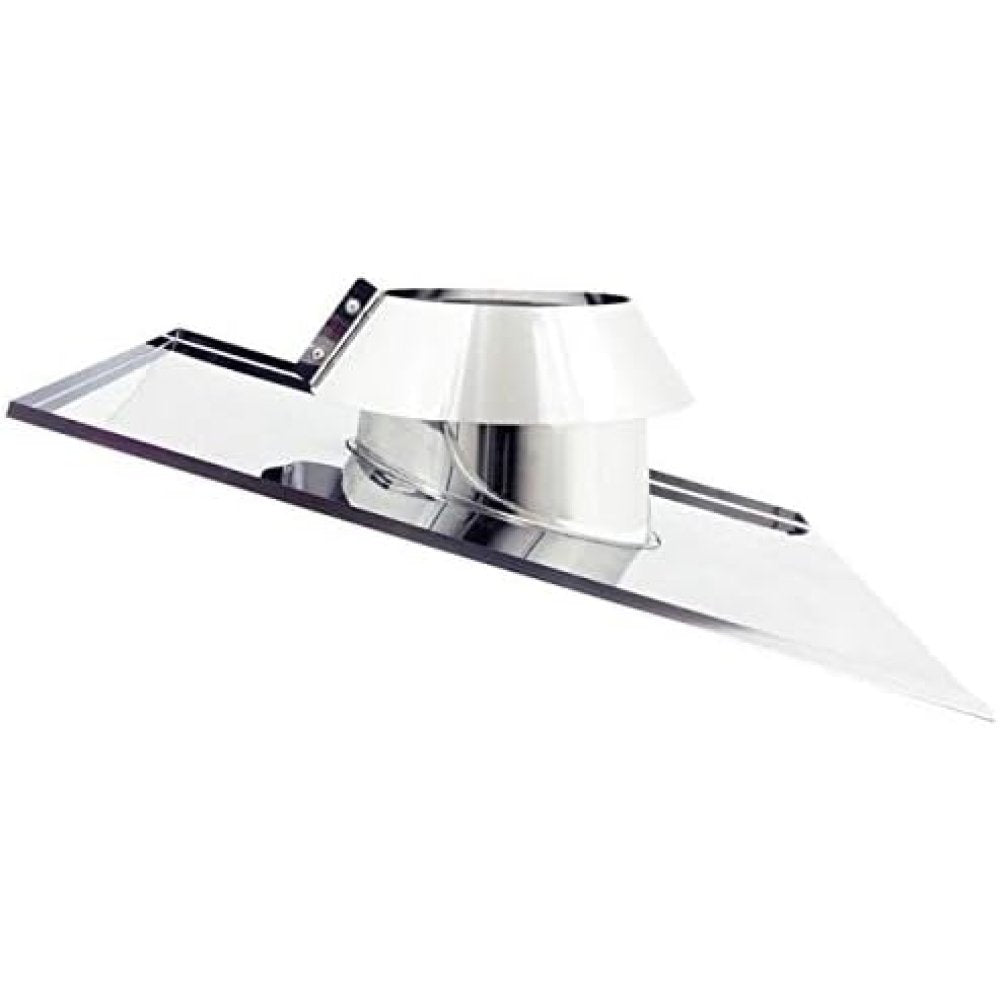 Faldale inclinato inox 6 decimi aisi 304 per canna fumaria (80mm